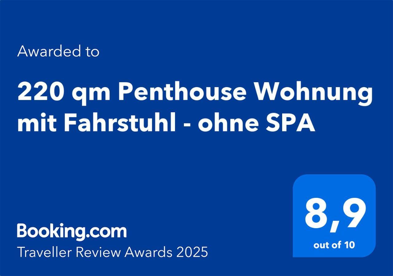 220 Qm Penthouse Wohnung Mit Fahrstuhl - Ohne Spa MHG Eksteriør billede
